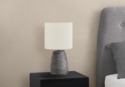 Gray Table Lamp w/ Shade
