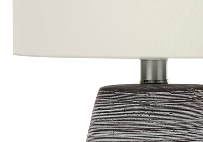 Gray Table Lamp w/ Shade