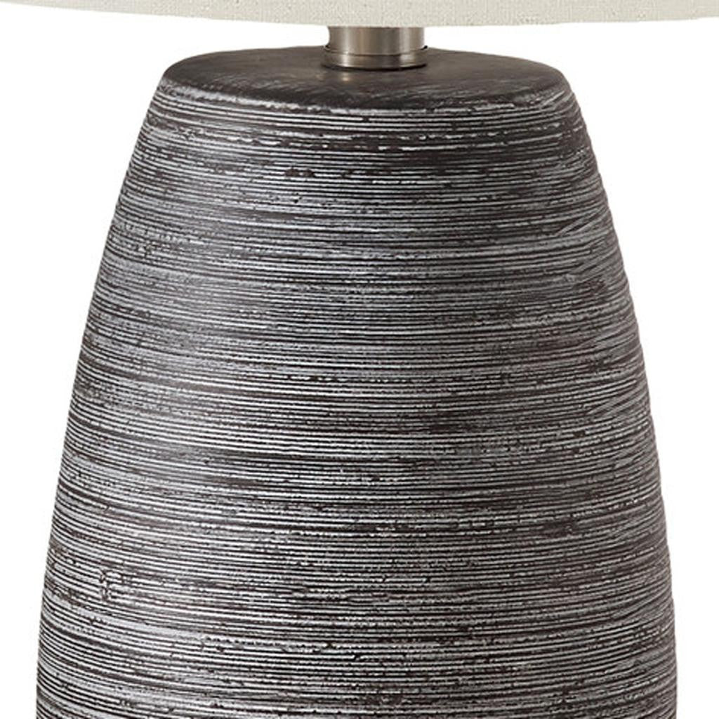 Gray Table Lamp w/ Shade