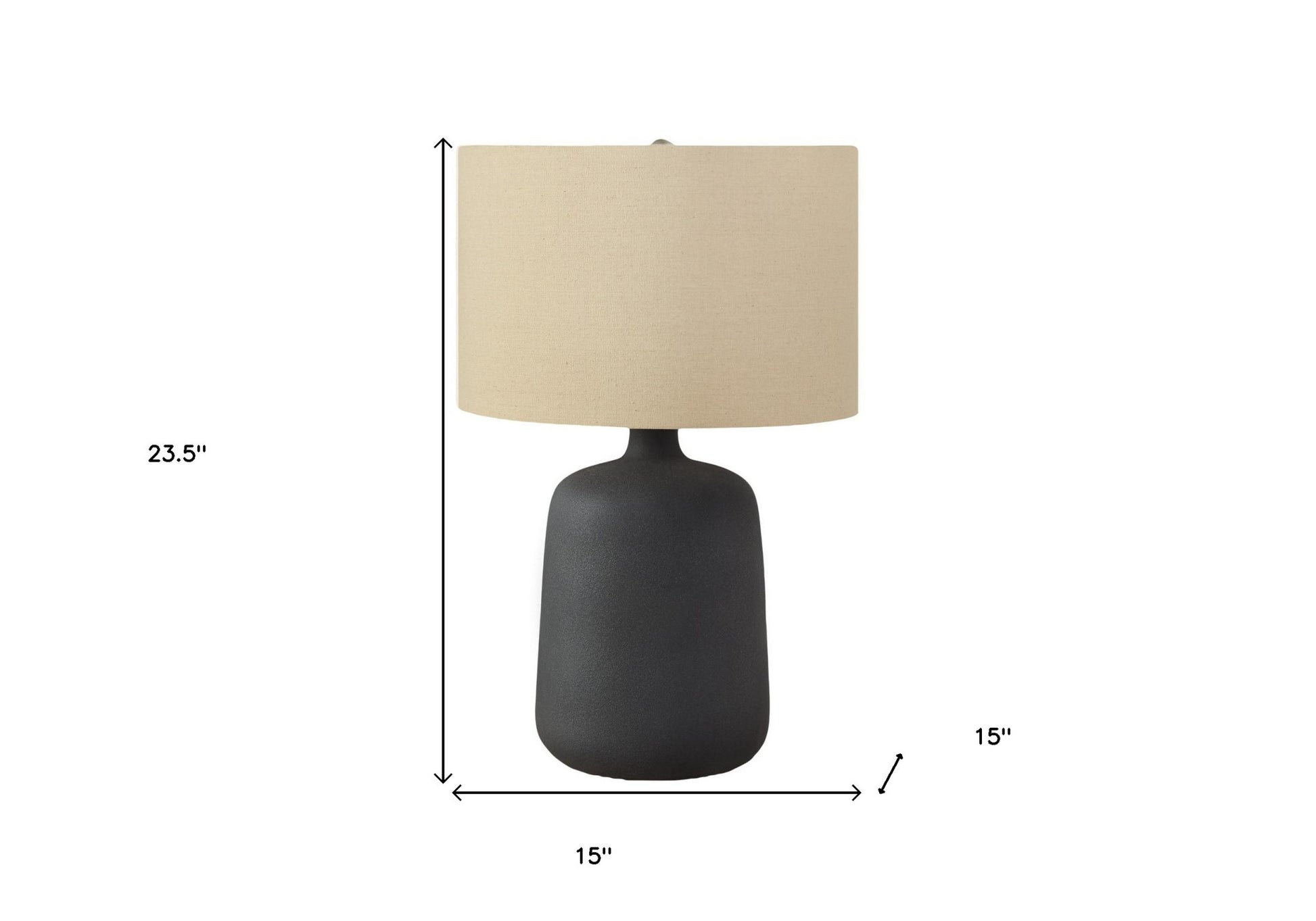 Black Table Lamp w/ Shade