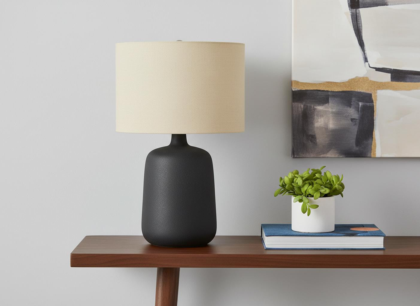 Black Table Lamp w/ Shade