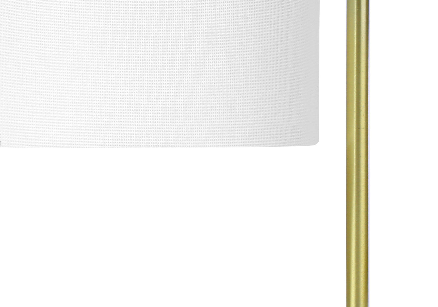 Gold & White Marble Table Lamp w/ Shade