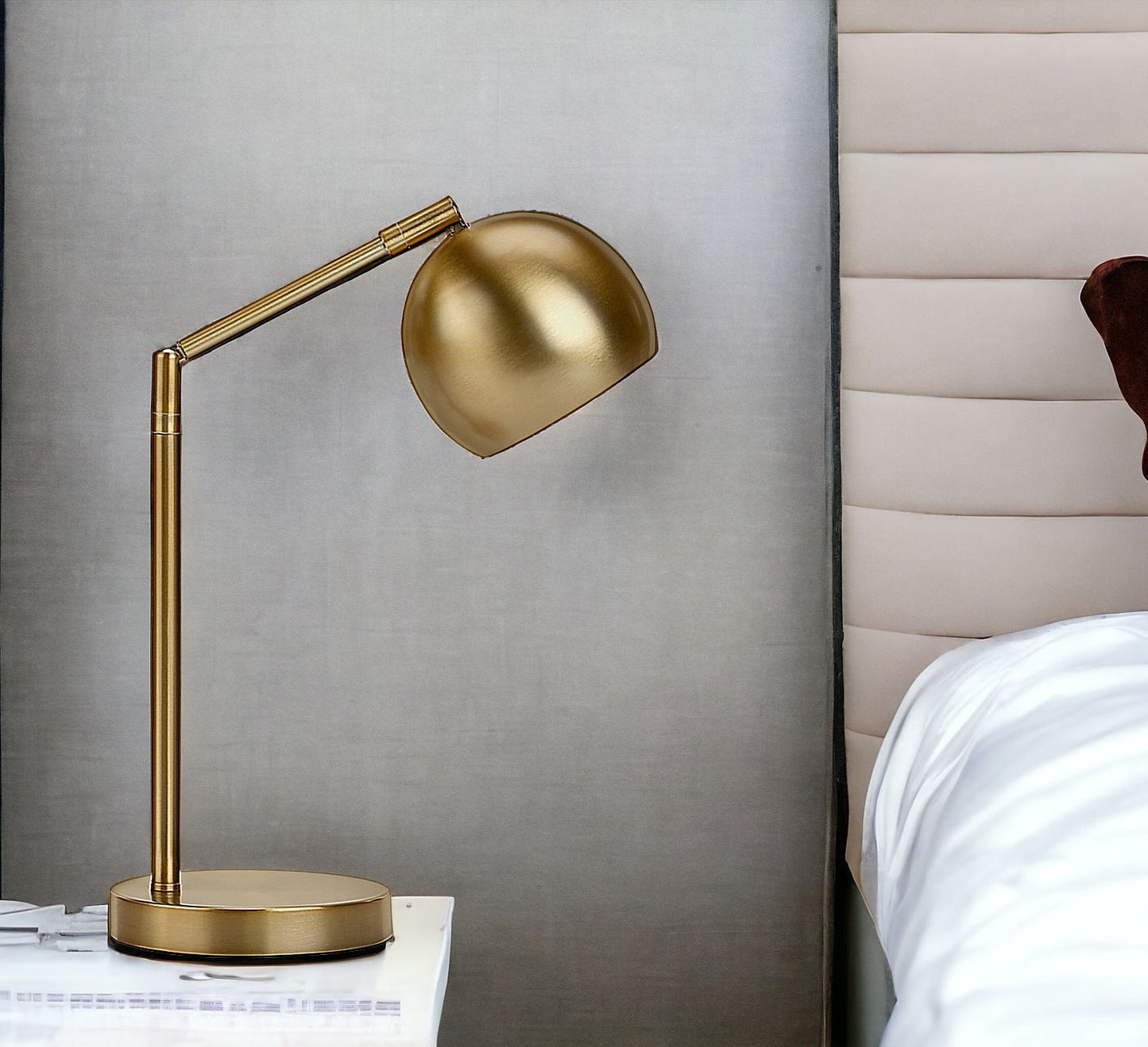 Gold Table Lamp w/ Shade