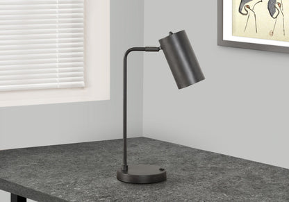 Gray Table Lamp w/ Gray Shade
