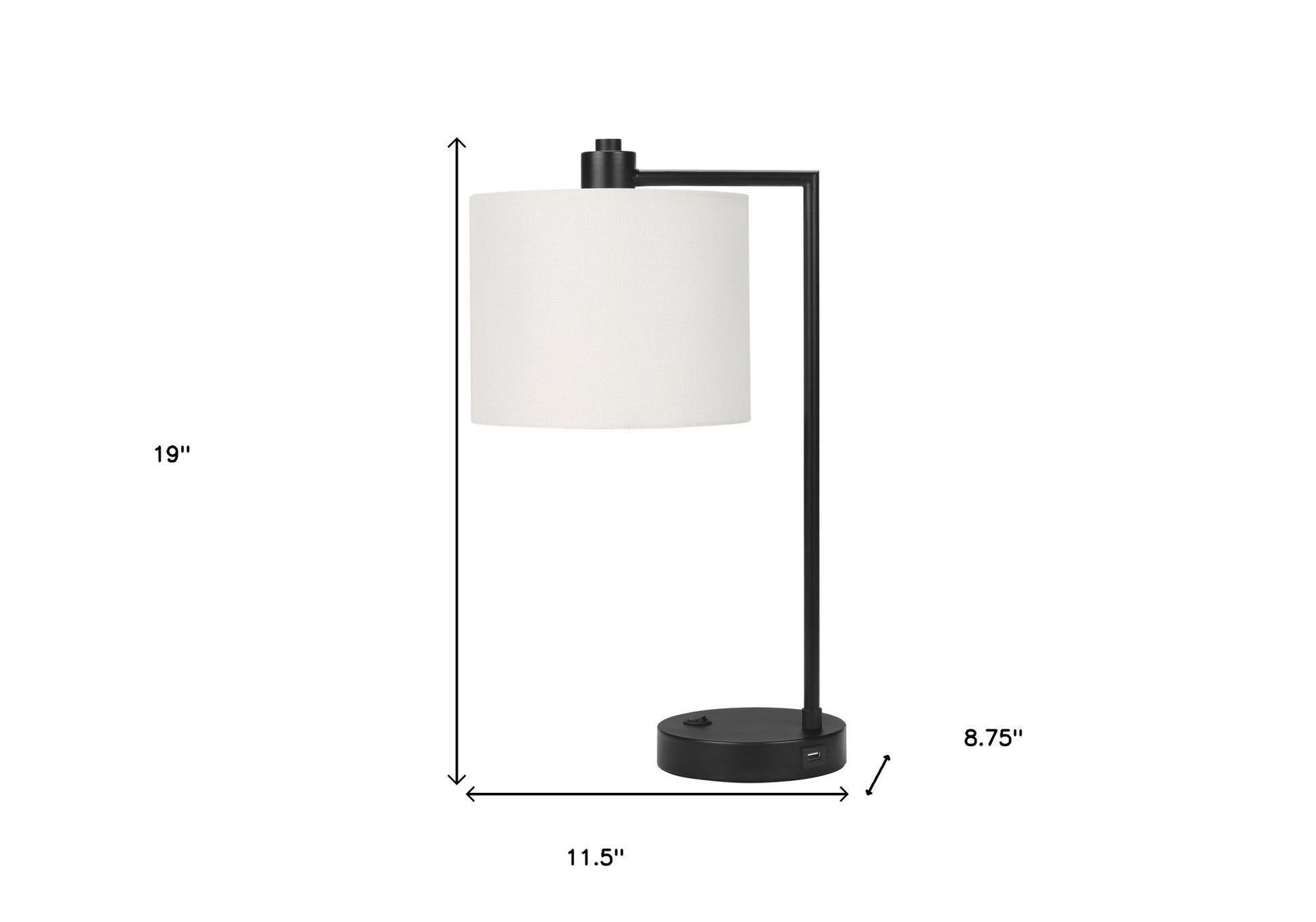 Black Table Lamp w/ Shade