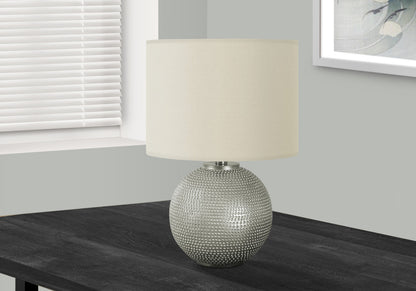 Gray Table Lamp w/ Shade