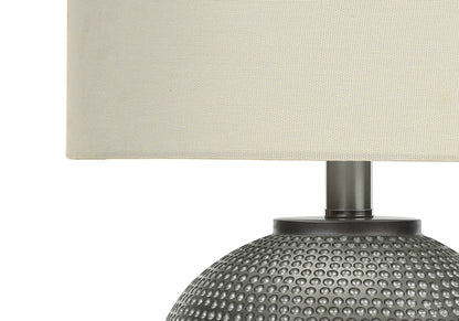 Gray Table Lamp w/ Shade