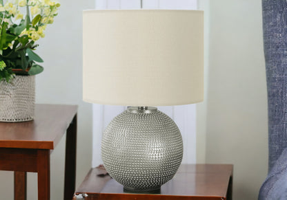 Gray Table Lamp w/ Shade