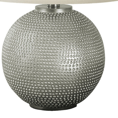Gray Table Lamp w/ Shade