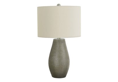 Gray Table Lamp w/ Shade