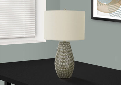 Gray Table Lamp w/ Shade