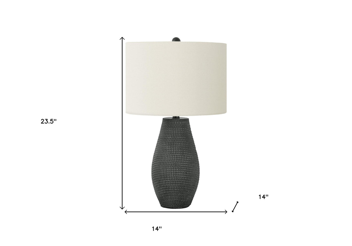 Black Table Lamp w/ Shade