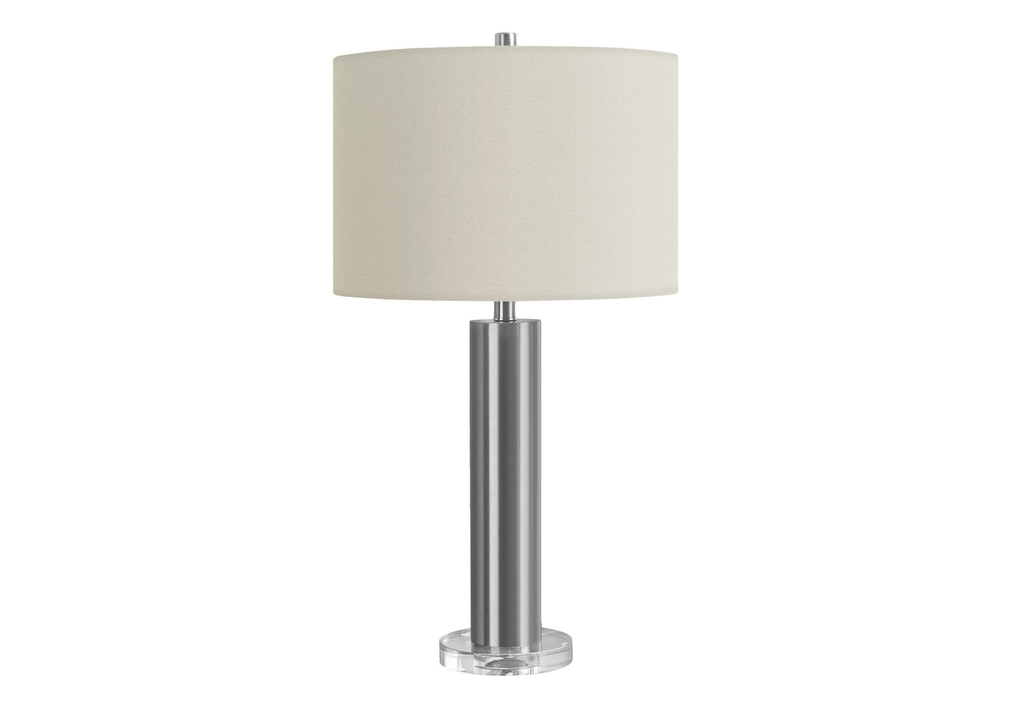 Silver Acrylic Table Lamp w/ Shade