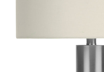 Silver Acrylic Table Lamp w/ Shade