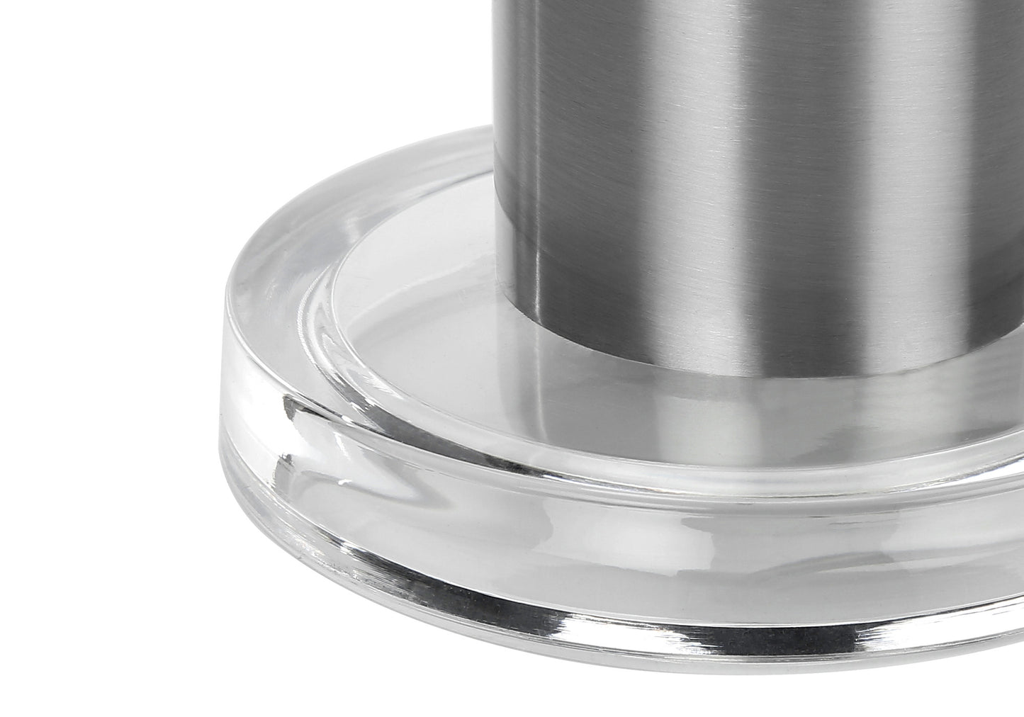 Silver Acrylic Table Lamp w/ Shade