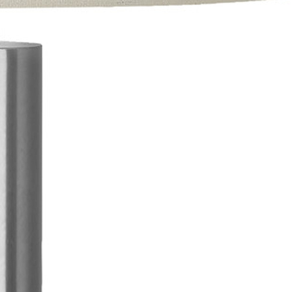 Silver Acrylic Table Lamp w/ Shade