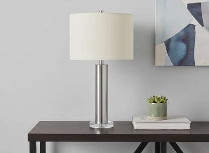 Silver Acrylic Table Lamp w/ Shade
