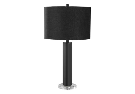 Black & Acrylic Table Lamp w/ Shade