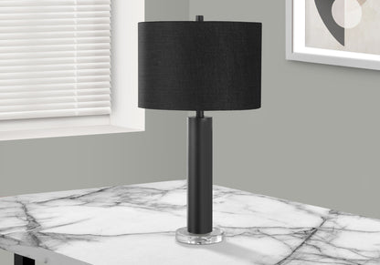 Black & Acrylic Table Lamp w/ Shade