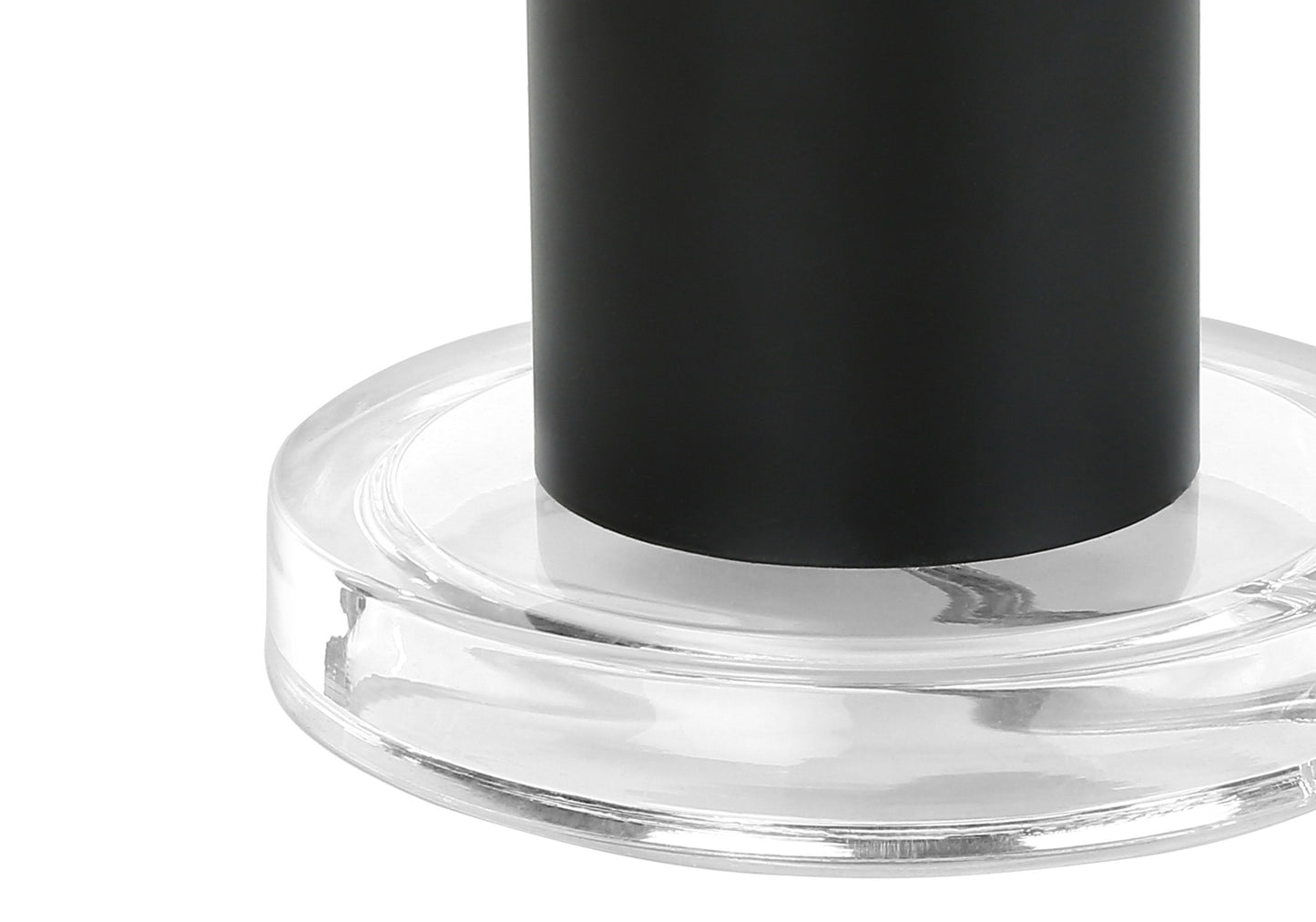 Black & Acrylic Table Lamp w/ Shade