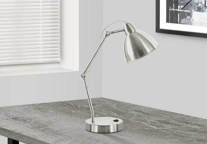 Nickel Table Lamp w/ Shade