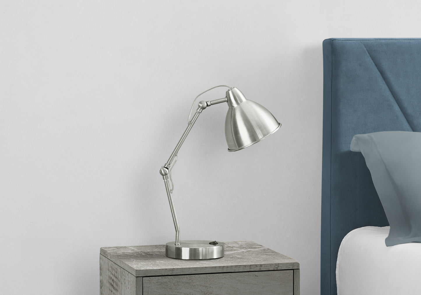 Nickel Table Lamp w/ Shade