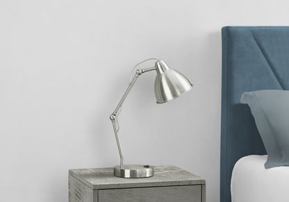 Nickel Table Lamp w/ Shade