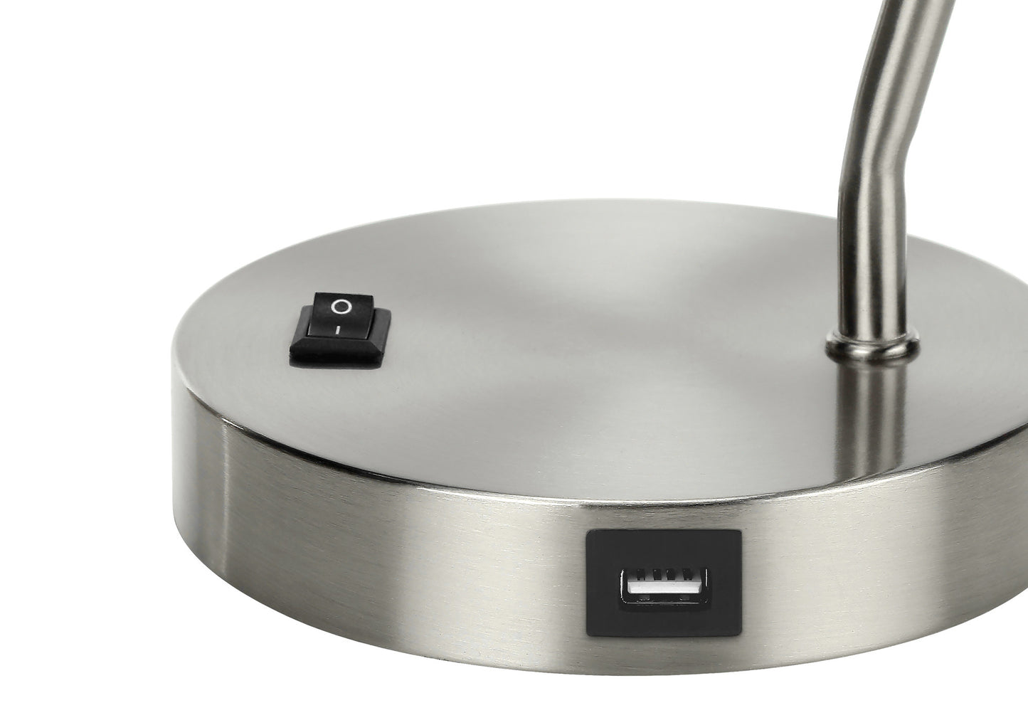 Nickel Table Lamp w/ Shade