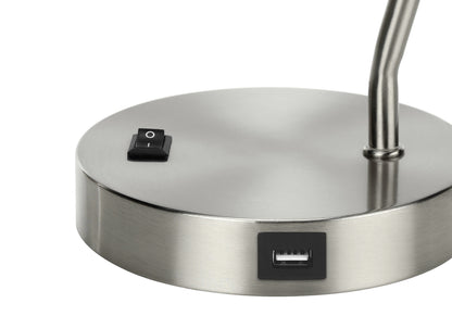 Nickel Table Lamp w/ Shade