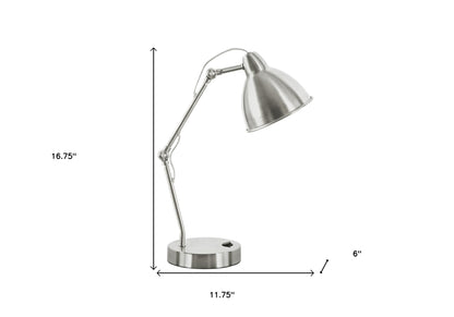 Nickel Table Lamp w/ Shade