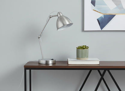 Nickel Table Lamp w/ Shade