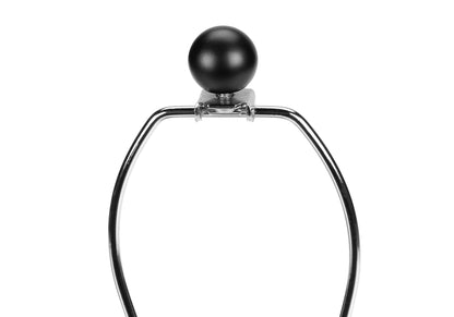 Black Concrete Urn Table Lamp w/ Shade