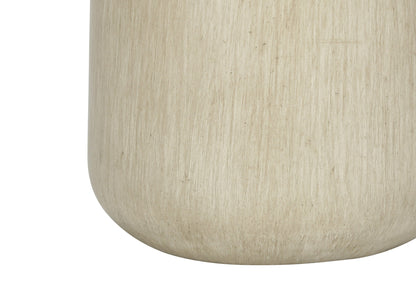 Beige Concrete Urn Table Lamp w/ Shade