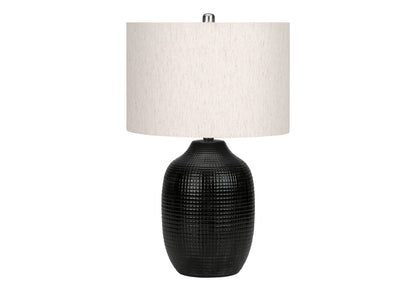 Black Urn Table Lamp w/ Shade