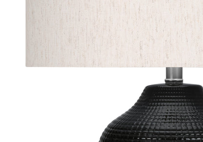Black Urn Table Lamp w/ Shade