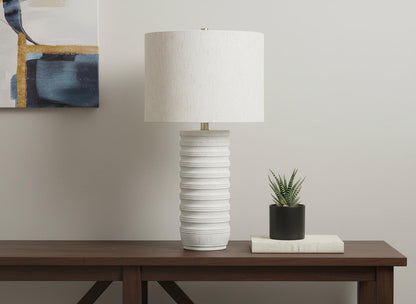 Cream Table Lamp w/ Shade