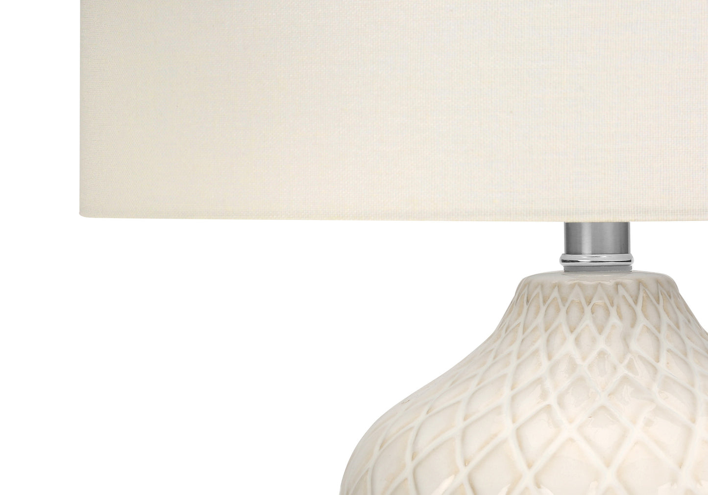 Cream Urn Table Lamp w/ Shade