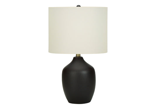 Black Urn Table Lamp w/ Shade