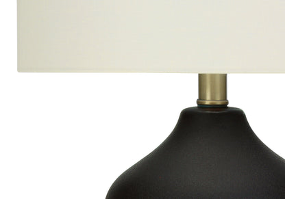 Black Urn Table Lamp w/ Shade