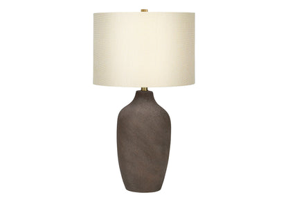 Gray Urn Table Lamp w/ Shade