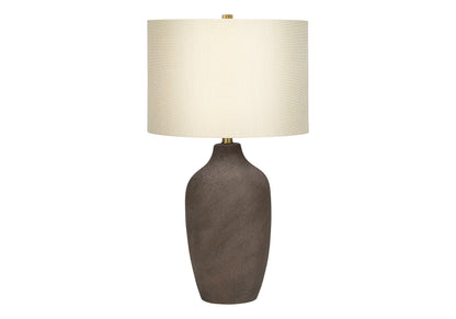 Gray Urn Table Lamp w/ Shade