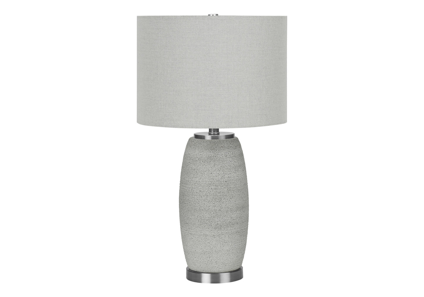 Gray & Silver Table Lamp w/ Shade