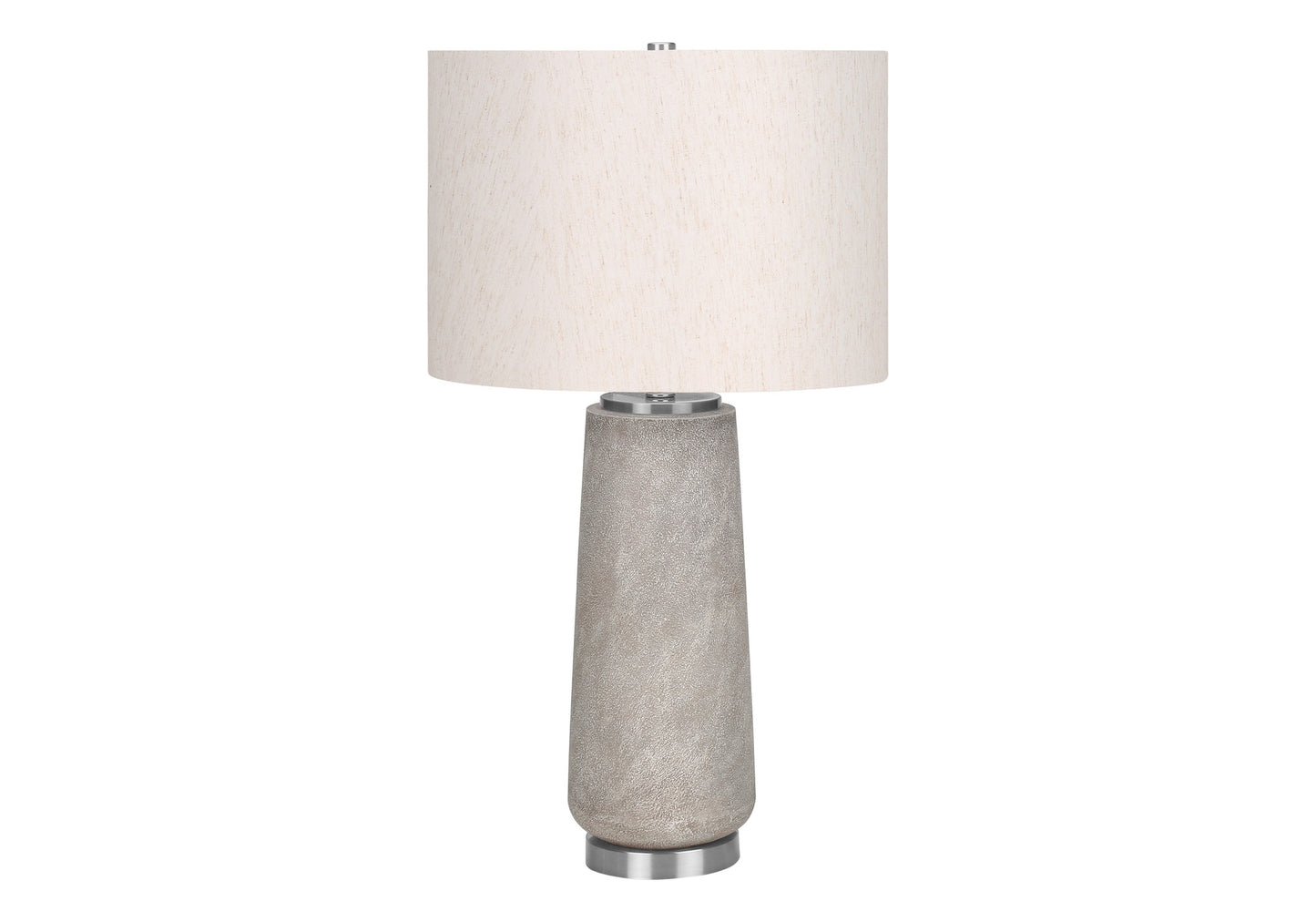 Gray & Silver Table Lamp w/ Shade