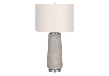 Gray & Silver Table Lamp w/ Shade