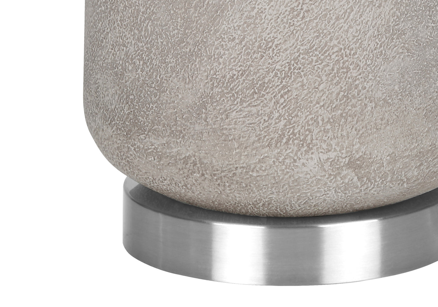 Gray & Silver Table Lamp w/ Shade