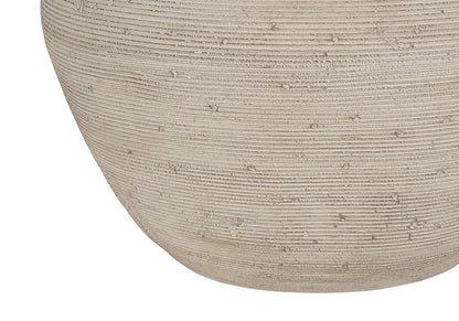 Cream Concrete Table Lamp w/ Shade