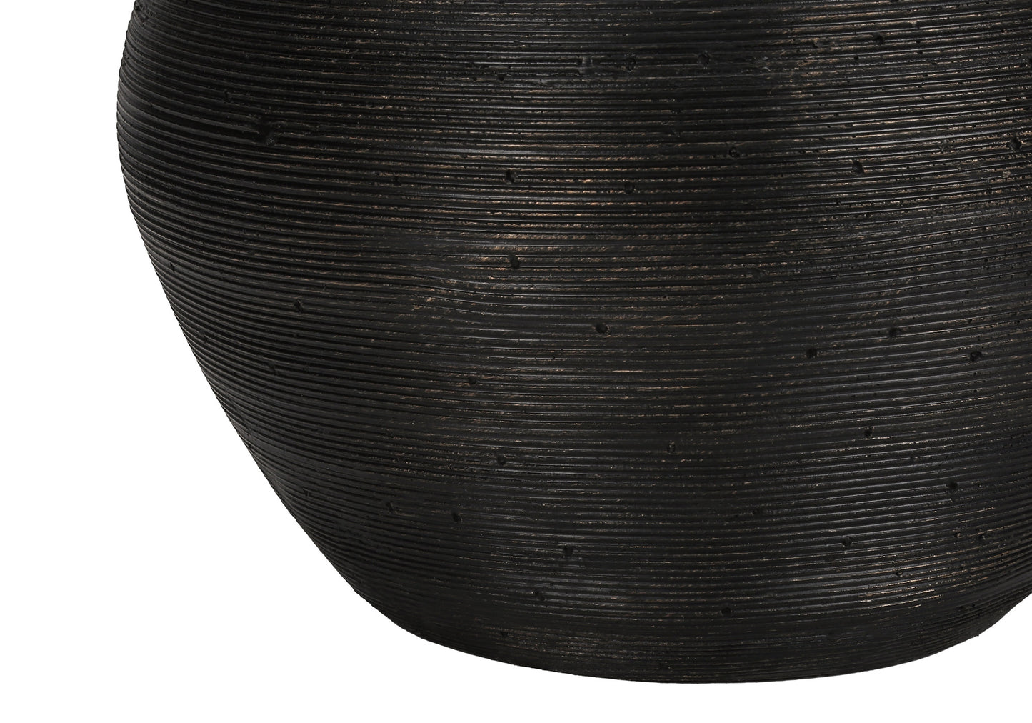 Black & Gold Concrete Table Lamp w/ Shade