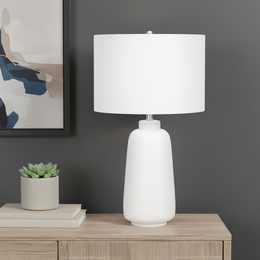 Cream Table Lamp w/ Shade