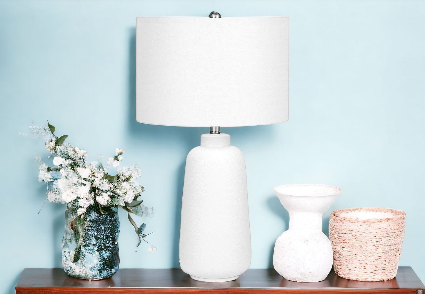 Cream Table Lamp w/ Shade