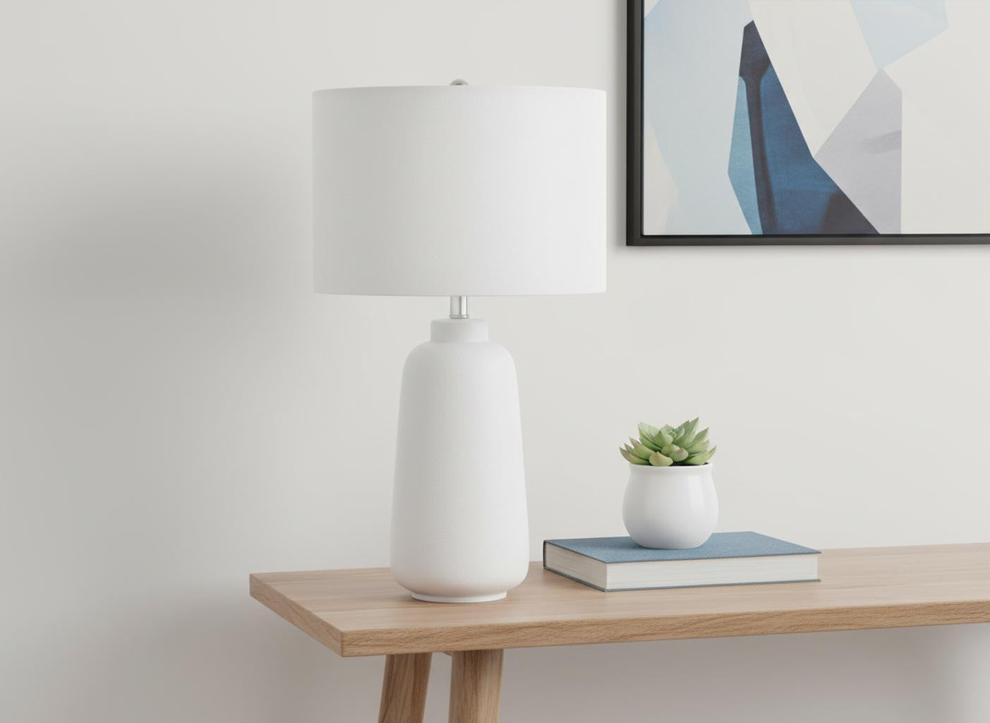 Cream Table Lamp w/ Shade